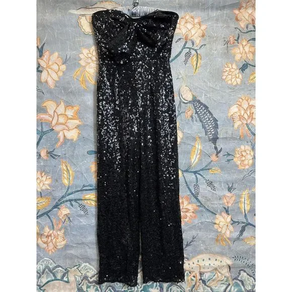 Anthropologie Hutch Bow Jumpsuit